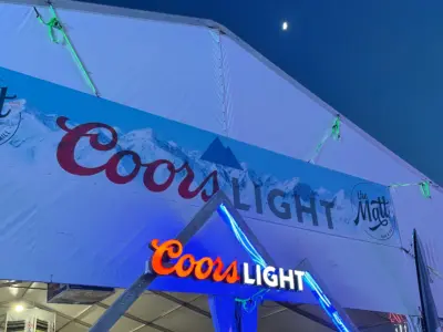 21 Coors light tent